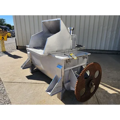 Used Stainless Steel Horizontal Paddle Mixer Blender 35 Cu/Ft
