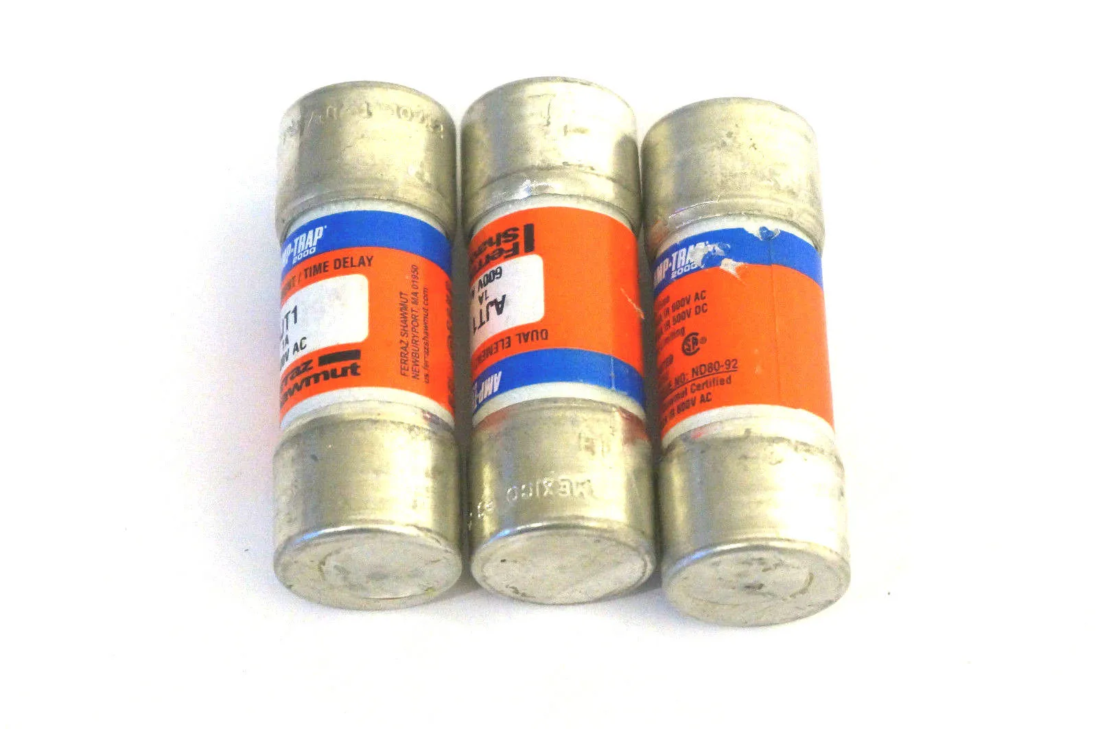 3 NEW FERRAZ SHAWMUT AJT1 1A FUSES