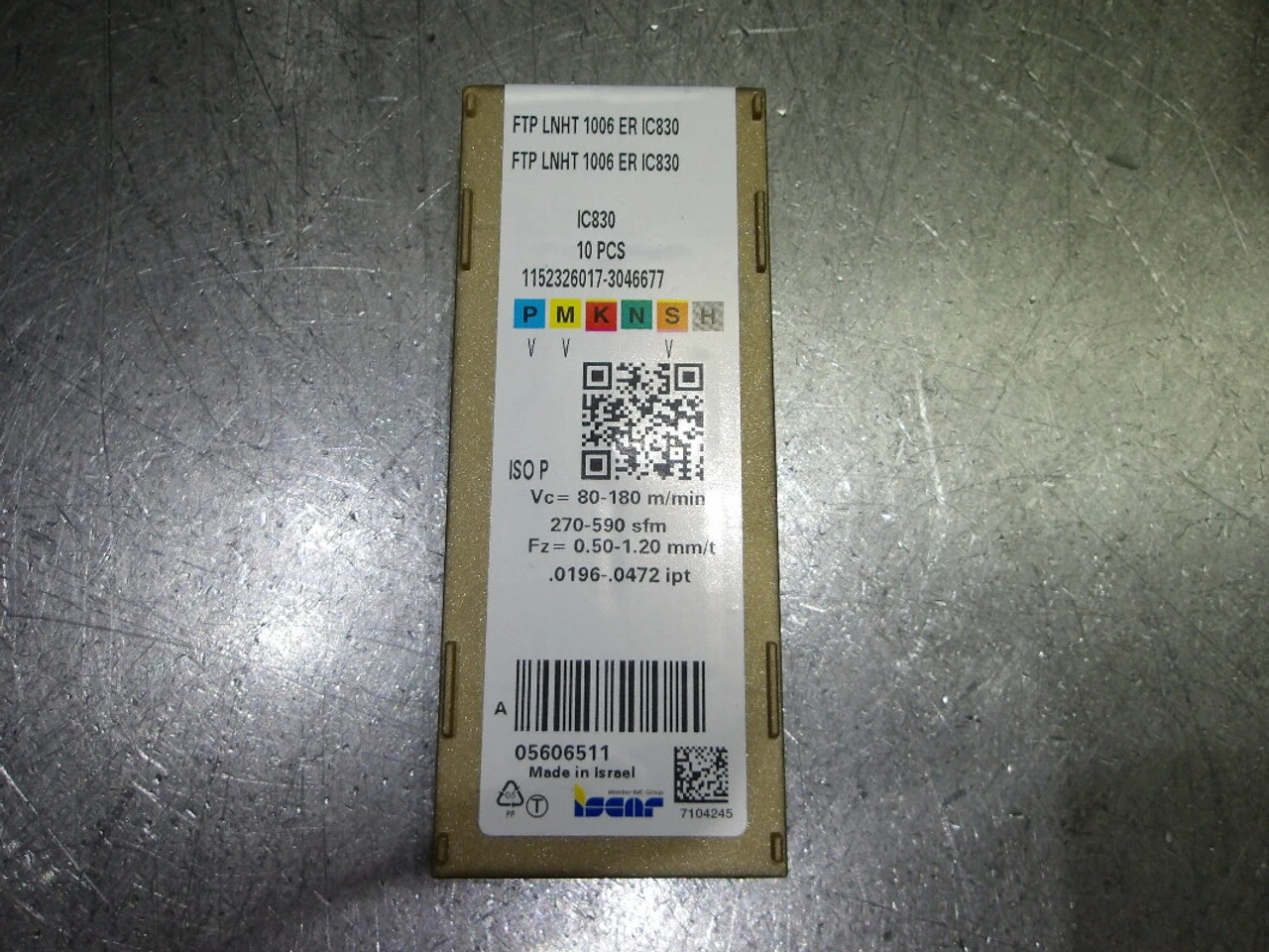 Iscar Carbide Milling Inserts QTY10 FTP LNHT 1006 ER IC830 (LOC1735)