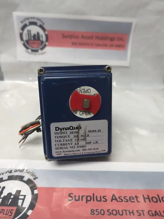 Used DYNAQUIP DE305 Industrial Controls Ohio US | Surplus Asset Holdings #1241958