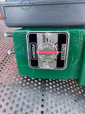 Used FISHER CONTROLS V150 STAINLESS STEEL 1" AIR OPERATED / PNEUMATIC VEE-BALL VALVE Valves/Fittings California US | Equipment Lab #485730