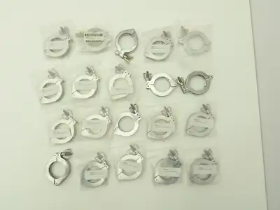 Nor-Cal NW-40-CP Aluminum Wing Nut Clamp Mixed for DN 40 ISO-KF Flange Lot of 20