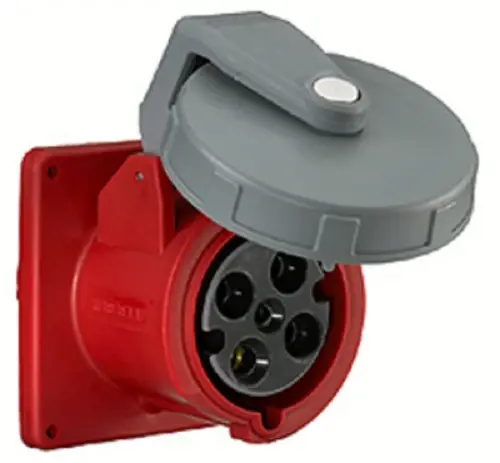 Hubbell HBL460R7W Receptacle, 3 Pole and 4 Wire, 60 amp, 480V, Watertight [New]