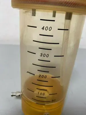 USED ACRYLIC 400ML VM0107-317 VESSEL W/ MULTIPLE .25" FITTINGS