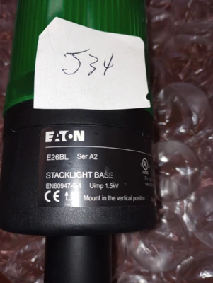 USED Eaton EATON CORPORATION  E26BL STACKLIGHT BASE WITH 4 LIGHTS SER A2+ PO