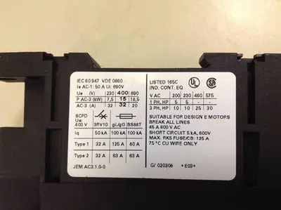 USED SIEMENS 3RT1 034-3A.0