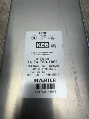 USED KEB AUTOMATION 15.E4.T60-1001