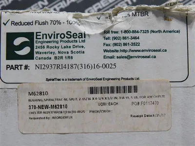 EnviroSeal SpiralTrac NI2937RI4187(316)16-0025 Impeller Side Seal