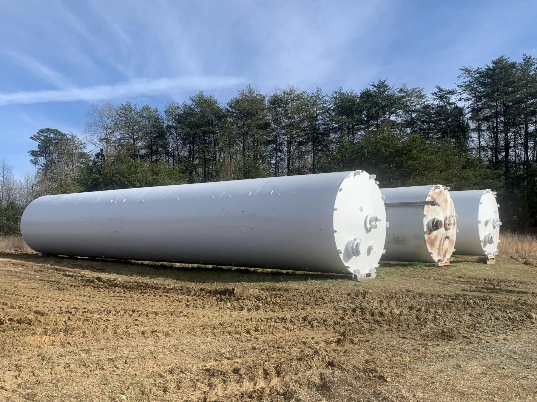 Used Silo, 12' x 71', Welded Steel, 6,810cu. ft. capacity, approx 240,000 lb