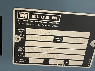 Blue M Gravity Convection Lab Oven SW-11TA-1 LABORATORY 200C/392F