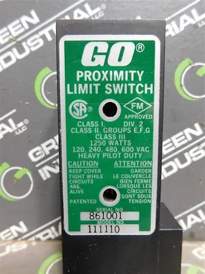 Go Systems 111110 Proximity Limit Switch 1250 Watts 120/240/480/600 VAC New No Box