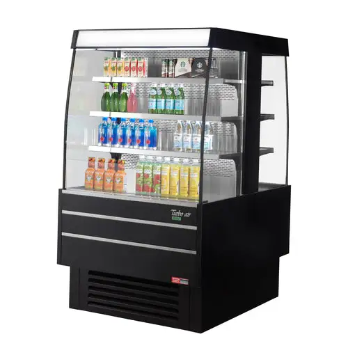 Turbo Air TIOM-36SB-N 39 3/8" Vertical Island Open Air Cooler w/ (4) Levels, 220v/1ph