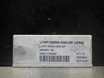 SECO Carbide Inserts QTY10 LCMF1303M0-0300-MP CP500 (LOC1434A)