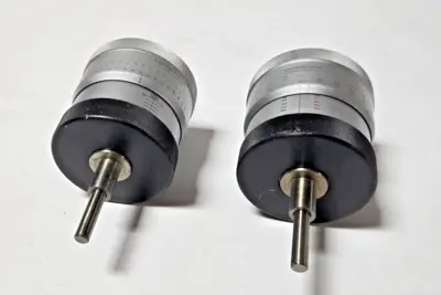 2 Scherr Tumico Micrometer Heads for XY Optical Measuring