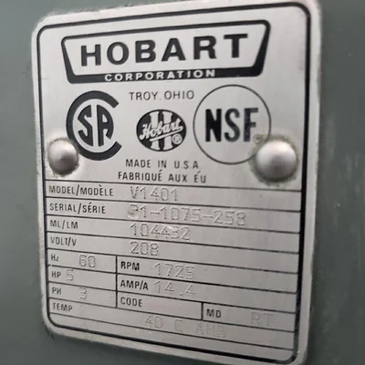 Hobart Mixer  V-1401 140Qt # 11458