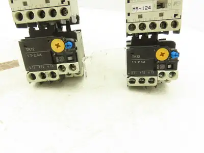Fuji SK12L Motor Starter Contactor 5.5kW 600V & Overload 1.7-2.6A Lot of 2