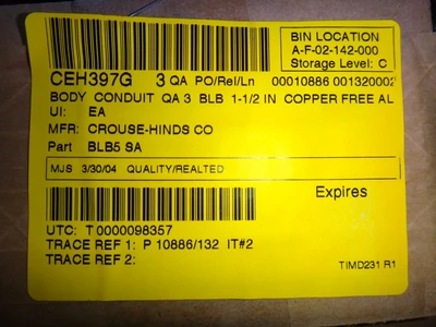 Crouse-Hinds BLB5 SA Lot of 2