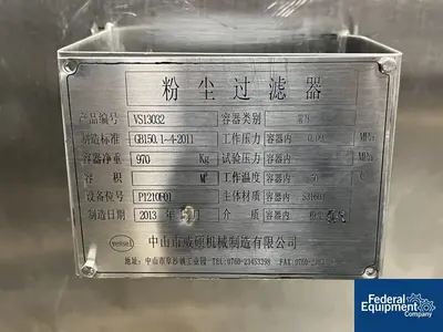 USED Qingdao Micron Powder Technology Qingdao Micron Powder Technology Fluidized Bed Opposed Jet Mill, S/S