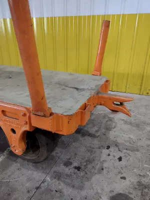 (2) 72" X 36" A STREICH & BROS HEAVY DUTY FLAT BED TOW CARTS: STOCK #23688