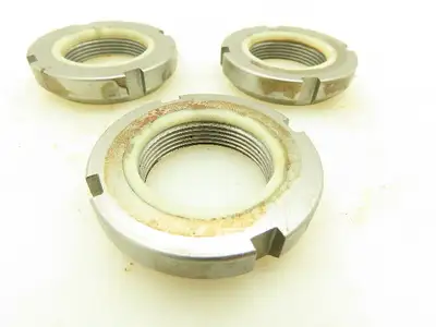 Applied SN06 0.240" Slot x 1.375"OD 1026 Grade Steel Self Locking Lock Nut 3pc