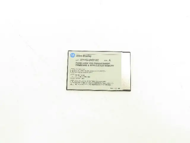 Allen Bradley 2711E-U1B12C PanelView 1200 Enhancement Memory Card 4Mb Ser A