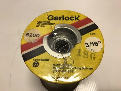 Garlock 41097-1012 Style 5200 Synthetic Fiber Compression Packing – 0.188″ Square