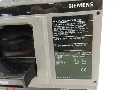 Used SIEMENS _UNKNOWN_ Circuit Breakers Indiana US | Arrow Industrial #1365077