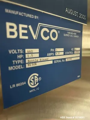Used BEVCO M150R Bottle Washers Illinois US | Aaron Equipment #1436993