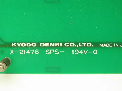 Kyodo Denki X-21476 SPS-194V-0 Circuit Board Switch Control