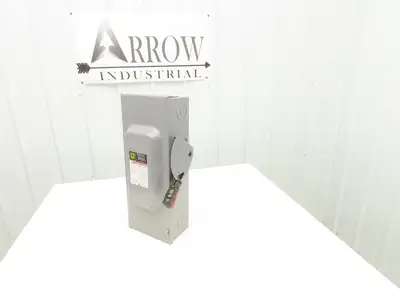 Square D HU363 Safety Disconnect Switch 100 Amp 600V 3 Pole Ph Non-Fusible
