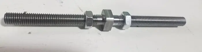 Pistorius Opposed L/R Threaded Adjustment Rod, with Jam Nuts