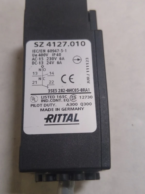 Used RITTAL SZ4127.010 Relays & Switches Arizona US | ASSET CONVERSION SPECIALISTS, INC. #312811