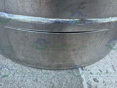 USED ALLOY PRODUCTS 45 LITER STAINLESS STEEL PRESSURE VESSEL 130 PSI