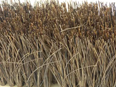 18" Garage Shop Brush Wooden Push Broom Head 4" Palmyra Fill  Lot of 6