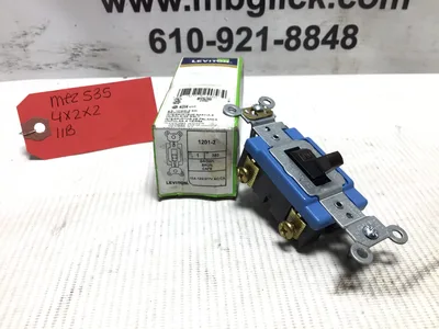 USED 🏷️ BRAND: LEVITON – A TRUSTED NAME IN ELECTRICAL SOLUTIONS. 🏷️ MODEL: 1201-2 TOGGLE SWITCH – RELIABLE AND DURABLE FOR EVERYDAY USE.