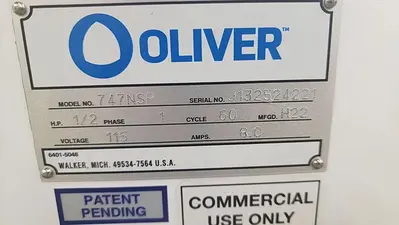 2022 OLIVER 747-N SELECT PRO Bread Slicer | Harvest Equipment and Fabrication Inc (11)