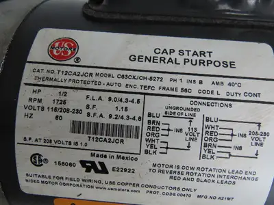 AMT Gorman-Rupp 523C-98 Stainless Sump Pump .5HP 1725RPM 115/230V 1PH 56C Motor