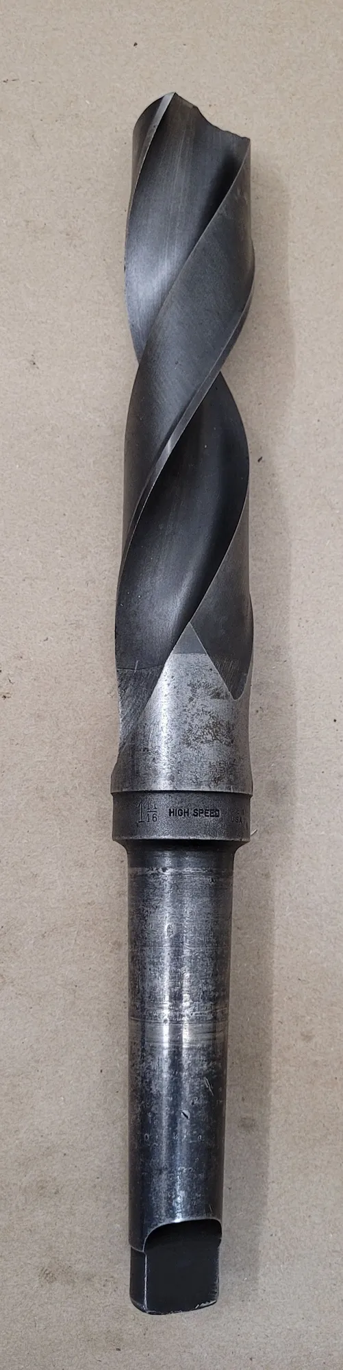 1-11/16” HSS Twist Drill – 14.5” OAL – 4MT Shank