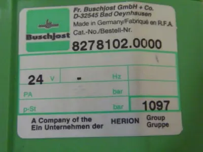 USED BUSCHJOST 8278102