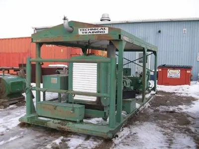 USED NATIONAL JWS-125, 3.5X5 TRIPLEX MUD PUMP PACKAGE