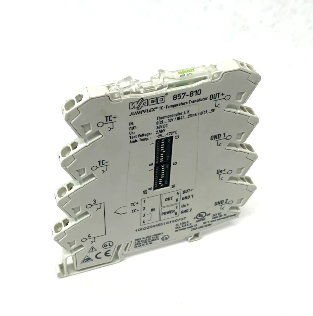 Used Wago JUMPFLEX® Signal Conditioner; Temperature; Thermocouples of type Transducers Michigan US | Maverick Industrial Sales #1400571