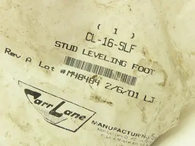 Carr Lane CL-16-SLF Stud Leveling Foot Zink Plated 4" Pad 1" Stud Lot of 4 Read