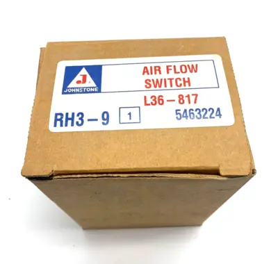 New | in-Stock Johnstone Air Flow Switch RH3A9 Pressure Switches Michigan US | Maverick Industrial Sales #1400703