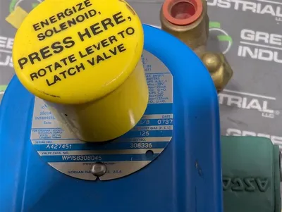 ASCO WPIS8308045 Intrinsically Safe Manual Reset Valve Used