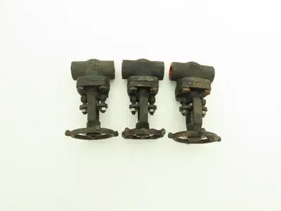 R-P&C Fig EF56D Gate Valve 3/4" Class 800 Socket Weld 1975 PSI @ 100°F Lot of 3