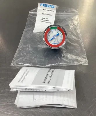 Festo MA-40-10-R1/8-E-RG Manometer Pressure Gauge 525725 6D-11