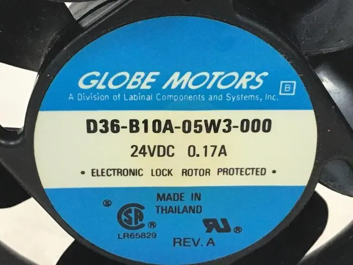 Used GLOBE MOTORS D36-B10A-05W3-000 Fans | Ideal Machinery #620074