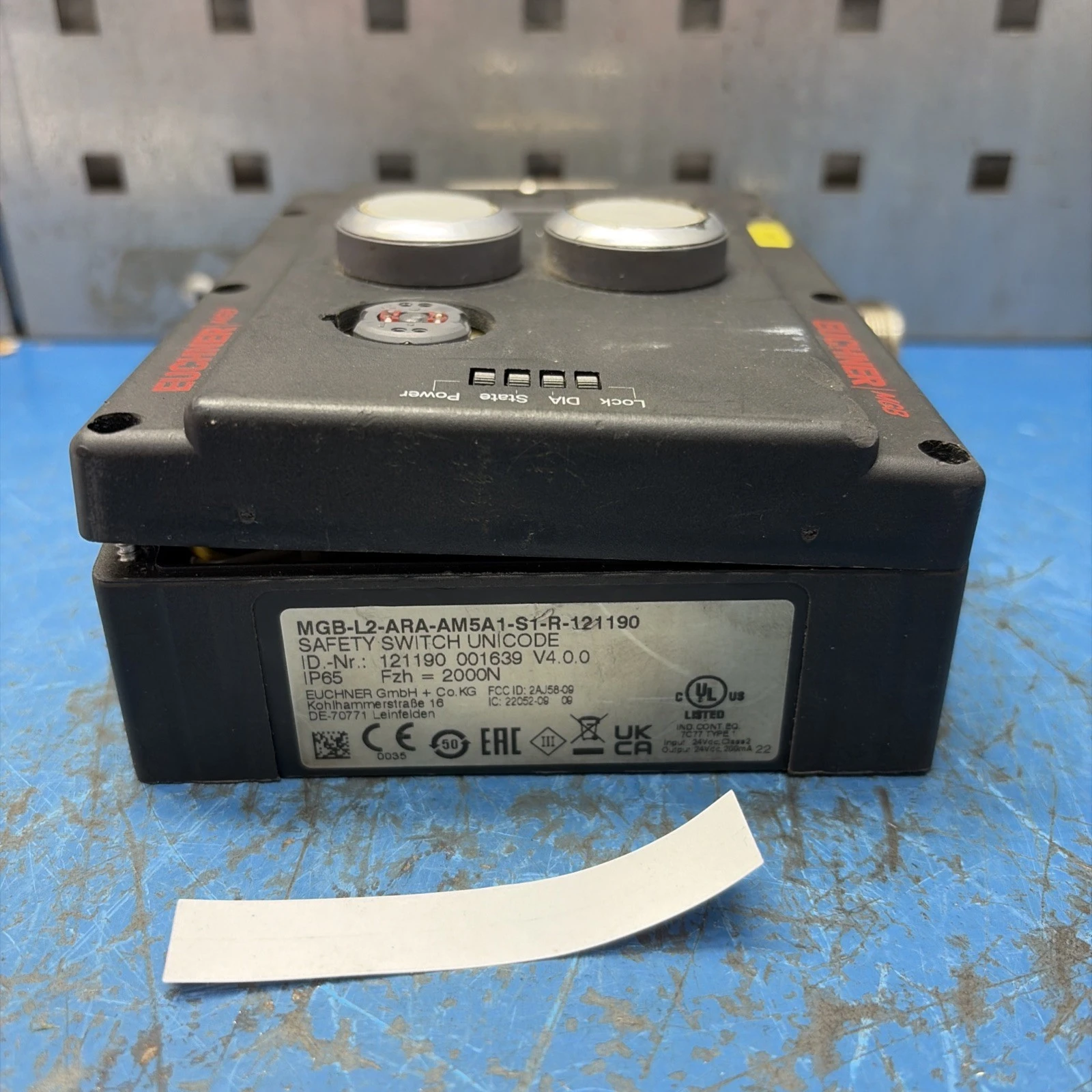 Used EUCHNER MGB-L2-ARA-AM5A1-S1-R-121190 PLC Processors Indiana US | J&J Industrial Supply #1513300
