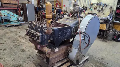 USED GARDNER DENVER TEEF 3X5 TRIPLEX PUMP