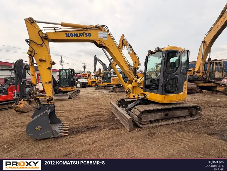 Used 2012 KOMATSU PC88MR-8 Crawler Excavators New Jersey US | Proxy Equipment #1388954
